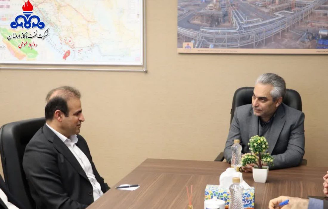 نشست مدیر عامل شركت نفت و گاز اروندان و مدیر عامل گروه ملی صنعتی فولاد ایران