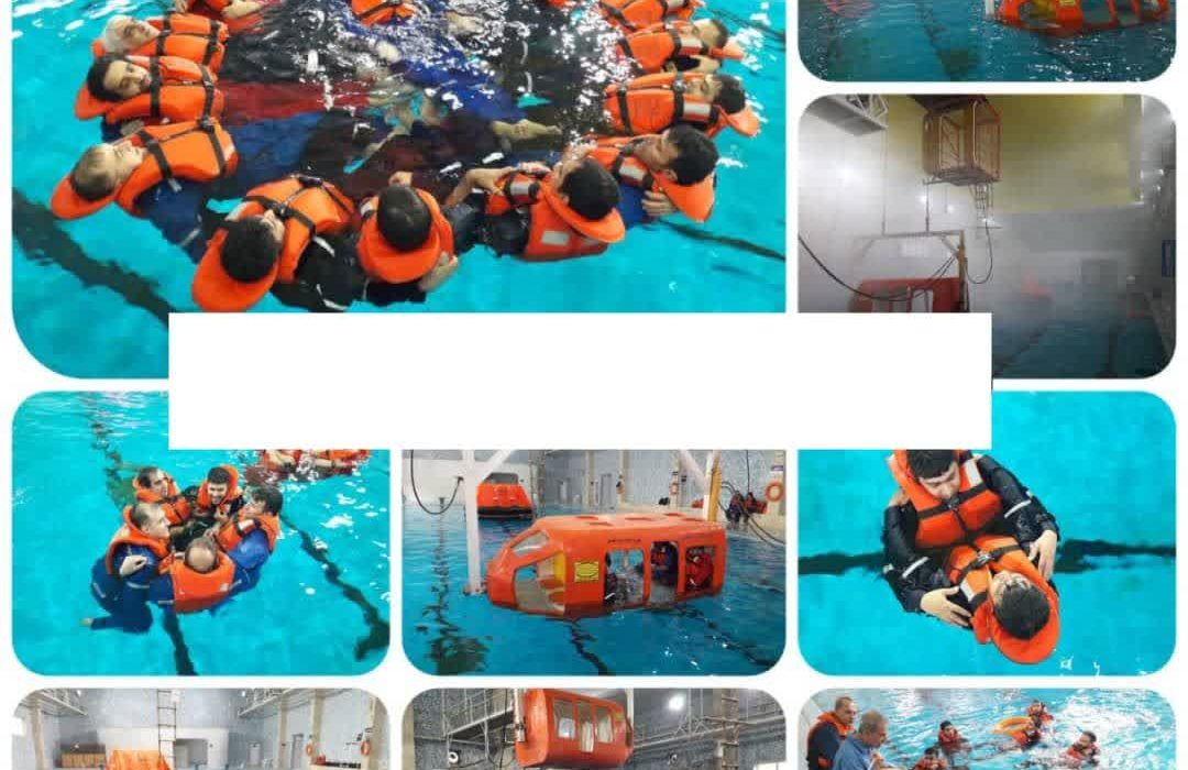 تصاویری از برگزاری دوره تخصصی نجات و بقا در دریا ویژه کارکنان نفت در مجتمع آموزش فنون نفت اهواز