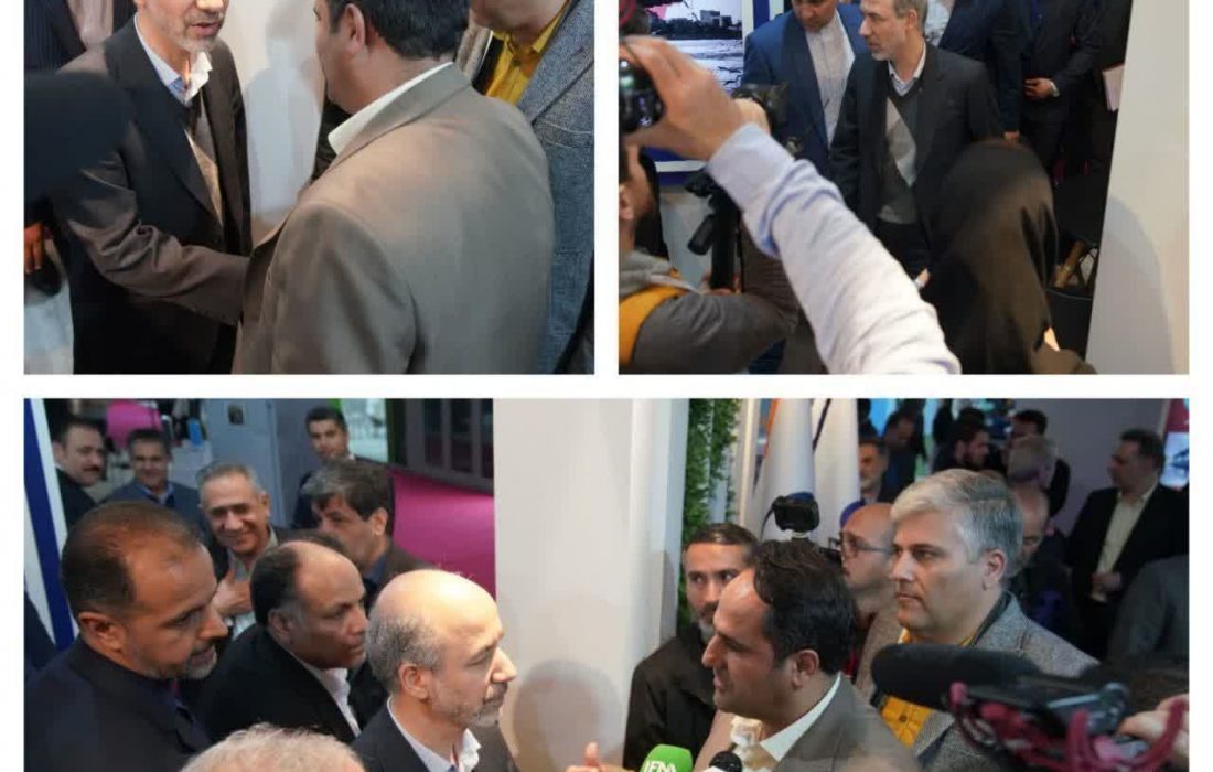 بازدید وزیر نیرو از غرفه شرکت لوله سازی اهواز در نوزدهمین نمایشگاه بین المللی صنعت آب و تاسیسات آب و فاضلاب ایران