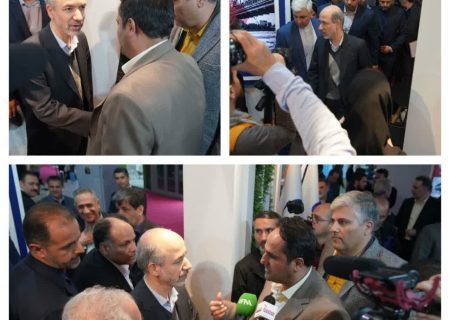 بازدید وزیر نیرو از غرفه شرکت لوله سازی اهواز در نوزدهمین نمایشگاه بین المللی صنعت آب و تاسیسات آب و فاضلاب ایران