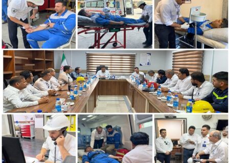 برگزاری مانور طغیان بیماری‌های گوارشی در پتروشیمی بوشهر به مناسبت هفته سلامت