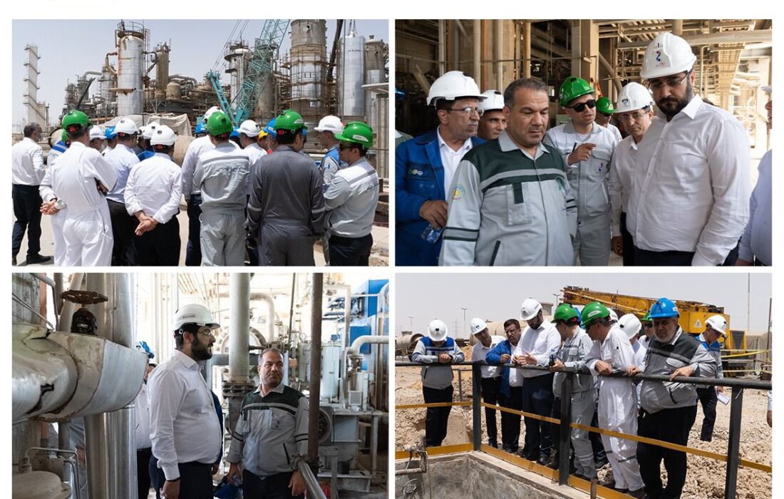 بازدید مدیرعامل شرکت پتروشیمی مارون از روند تعمیرات اساسی مجتمع