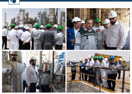 بازدید مدیرعامل شرکت پتروشیمی مارون از روند تعمیرات اساسی مجتمع