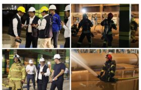 گزارش تصویری اولین مانور شبانه در شرکت پتروشیمی مارون