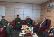 دیدار فرمانده سپاه شهرستان عسلویه با مدیرعامل پتروشیمی جم پیلن