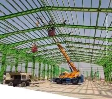 گزارش تصویری عملیات احداث سوله Spare Part Building شرکت توسعه پلیمر کنگان