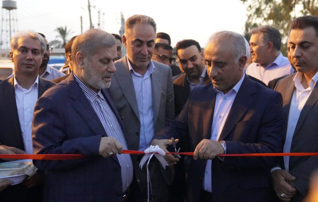 هدیه پتروشیمی بندرامام به شهروندان ماهشهر در هفته دولت؛ افتتاح پل هم‌سطح با هدف کاهش ترافیک