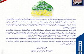 پیام تبریک مهندس مهدوی مدیرعامل پتروشیمی بوشهر به مناسبت هفته وحدت