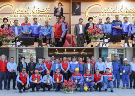 تقدیر از همکاران برتر واحد ایمنی و آتش‌نشانی پتروشیمی شهید تندگویان