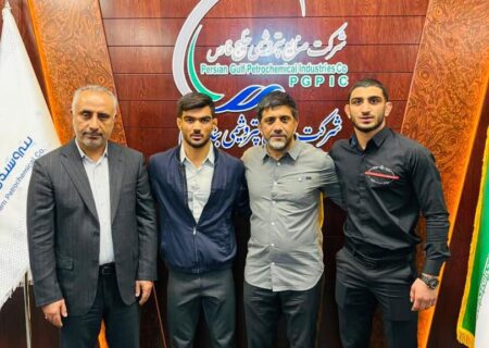 قهرمانان خوزستانی کشتی فرنگی جهان، در پتروشیمی بندرامام استخدام شدند