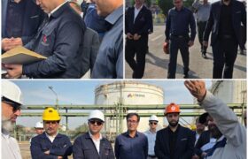 بازدید رئیس سازمان محیط زیست شهرستان و نماینده دادگستری از پروژه زیست محیطی تصفیه پساب پتروشیمی فارابی