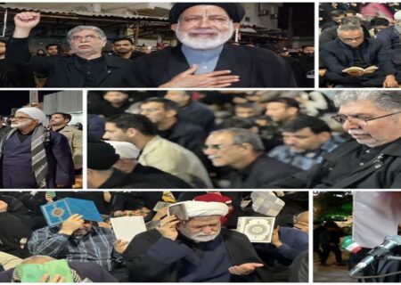 حضور مدیرعامل و کارکنان پتروشیمی بوشهر در آیین معنوی شب قدر