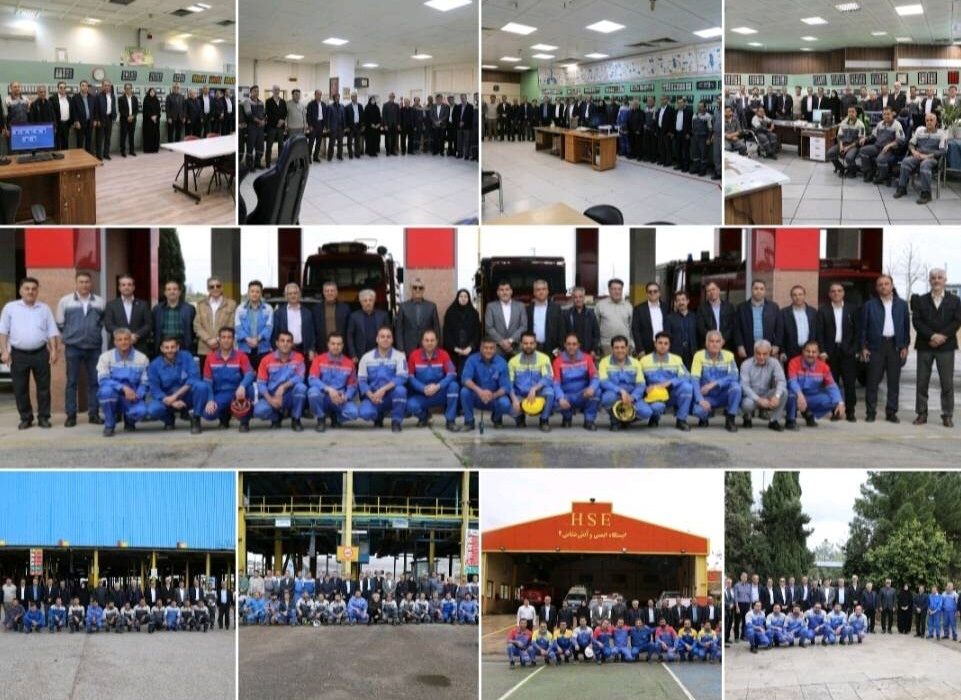 دیدار مدیر عامل و دیگر مدیران شركت پتروشیمی شیراز با كاركنان در آغاز سال جدید