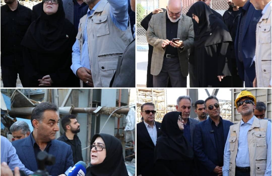 بازدید سخنگوی دولت از فجر انرژی؛ تأکید بر حمایت کامل دولت از بازسازی و تقدیر از فرماندهی میدان