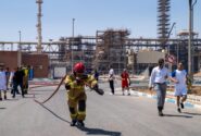 نخستین المپیاد آتش‌نشانی شرکت پالایش گاز هویزه خلیج‌فارس برگزار شد