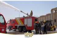 مانور عملیات آب رسانی به ماشین های آتش نشانی در زمان قطع منابع آب از شرکت تامین کننده تیرماه ۱۴۰۴