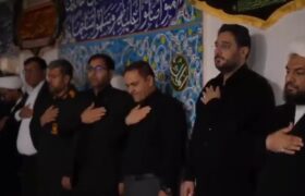 مراسم عزاداری اباعبدالله الحسین علیه السلام در شرکت آمیزه‌های پویا پلمیری مارون