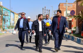 بازدید سرپرست پتروشیمی امیرکبیر در نخستین روز کاری از بخش‌های مختلف مجتمع
