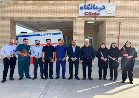 قدردانی از پرستاران پالایش گاز هویزه خلیج‌فارس در روز ولادت حضرت زینب(س)