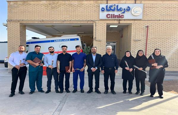 قدردانی از پرستاران پالایش گاز هویزه خلیجفارس در روز ولادت حضرت زینب(س)