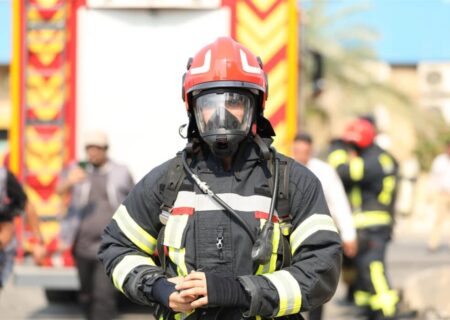 مانور نشت گاز و جت فایر در واحد الفین پتروشیمی بوشهر