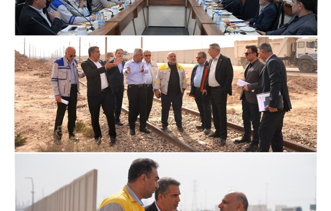 نشست مشترک پتروشیمی اروند و راه‌آهن جنوب برای احداث جایگاه ریلی بارگیری کاستیک مایع