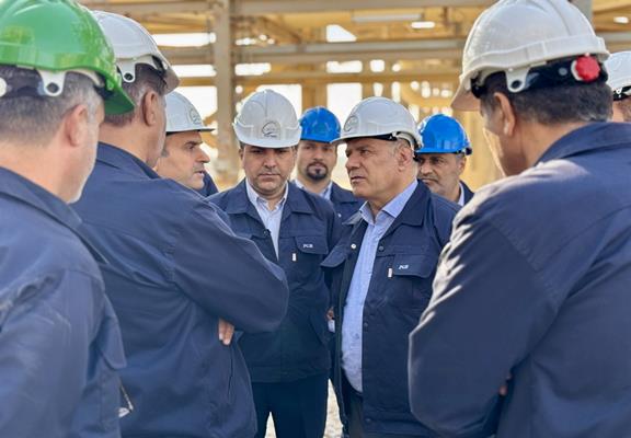 بازدید میدانی مدیرعامل از پروژههای در دست اقدام پالایش گاز هویزه خلیجفارس