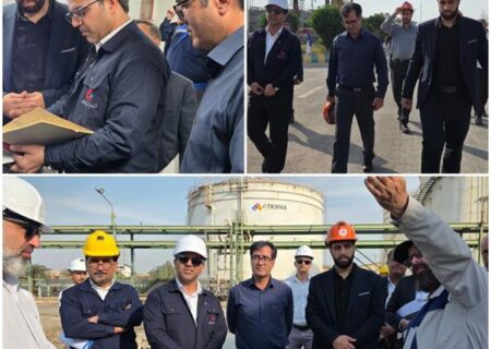 بازدید رئیس سازمان محیط زیست شهرستان و نماینده دادگستری از پروژه زیست محیطی تصفیه پساب پتروشیمی فارابی