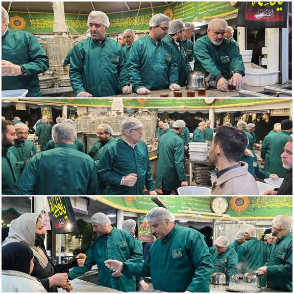 خدمت رسانی مشترک پتروشیمی فارابی و پتروشیمی بوعلی سینا به زوار امام رضا(ع) در چایخانه رضوی