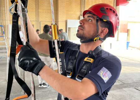 پالایش گاز هویزه مهارت کارکنان در عملیات ارتفاع را ارتقا داد