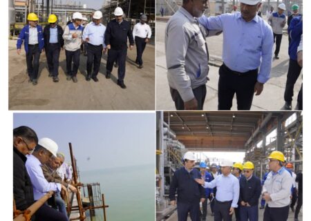 بازدید مدیرعامل پتروشیمی بندرامام از پروژه‌های بندرامام نوین و اورهال واحد LD