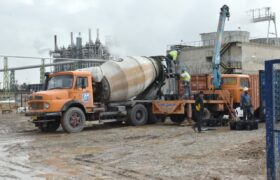 بتن‌ریزی پروژه كولینگ هیبریدی در پتروشیمی تبریز