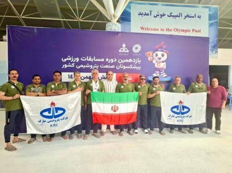 درخشش پتروشیمی خارک با کسب ۹ مدال رنگارنگ در روز اول مسابقات شنا