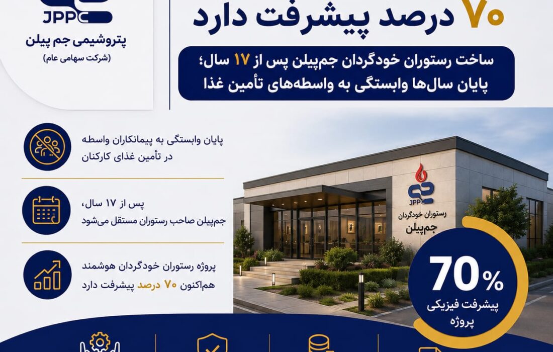 تصمیم قابل دفاع بارگاهی در پروژه‌ای که حالا ۷۰ درصد پیشرفت دارد/ساخت رستوران خودگردان جم‌پیلن پس از ۱۷ سال؛ پایان سال‌ها وابستگی به واسطه‌های تأمین غذا