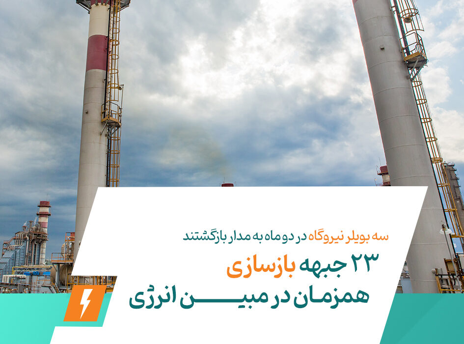 ۲۳ جبهه بازسازی همزمان در مبین انرژی