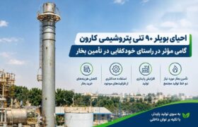 احیای بویلر ۹۰ تنی پتروشیمی کارون گامی مؤثر در راستای خودکفایی در تأمین بخار