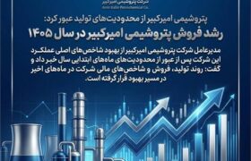 رشد فروش پتروشیمی امیرکبیر در سال ۱۴۰۵